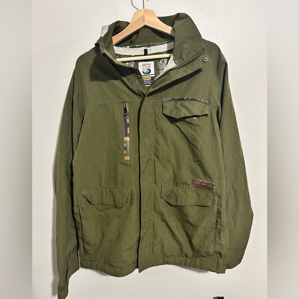 Burton Dryride camo waterproof jacket